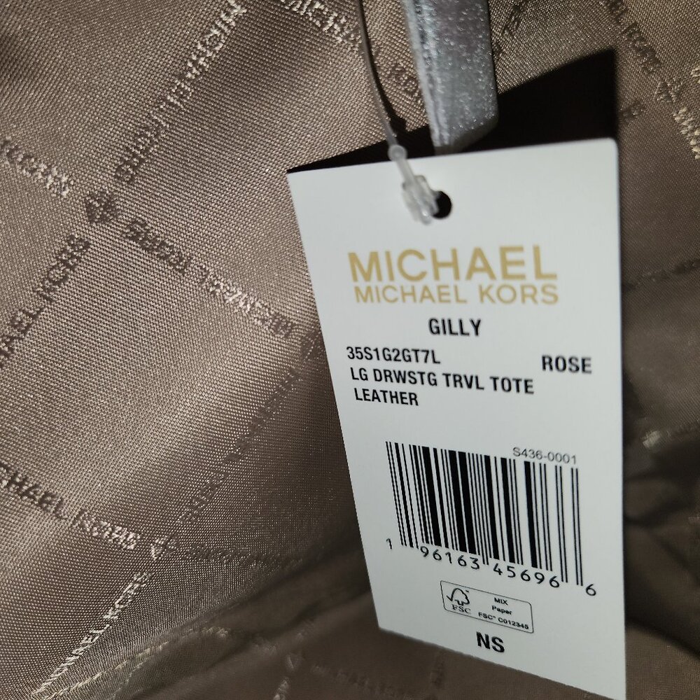 NWT Gilly Tote Michael Kors Leather Travel Shoulder Purse - Picture 8 of 15